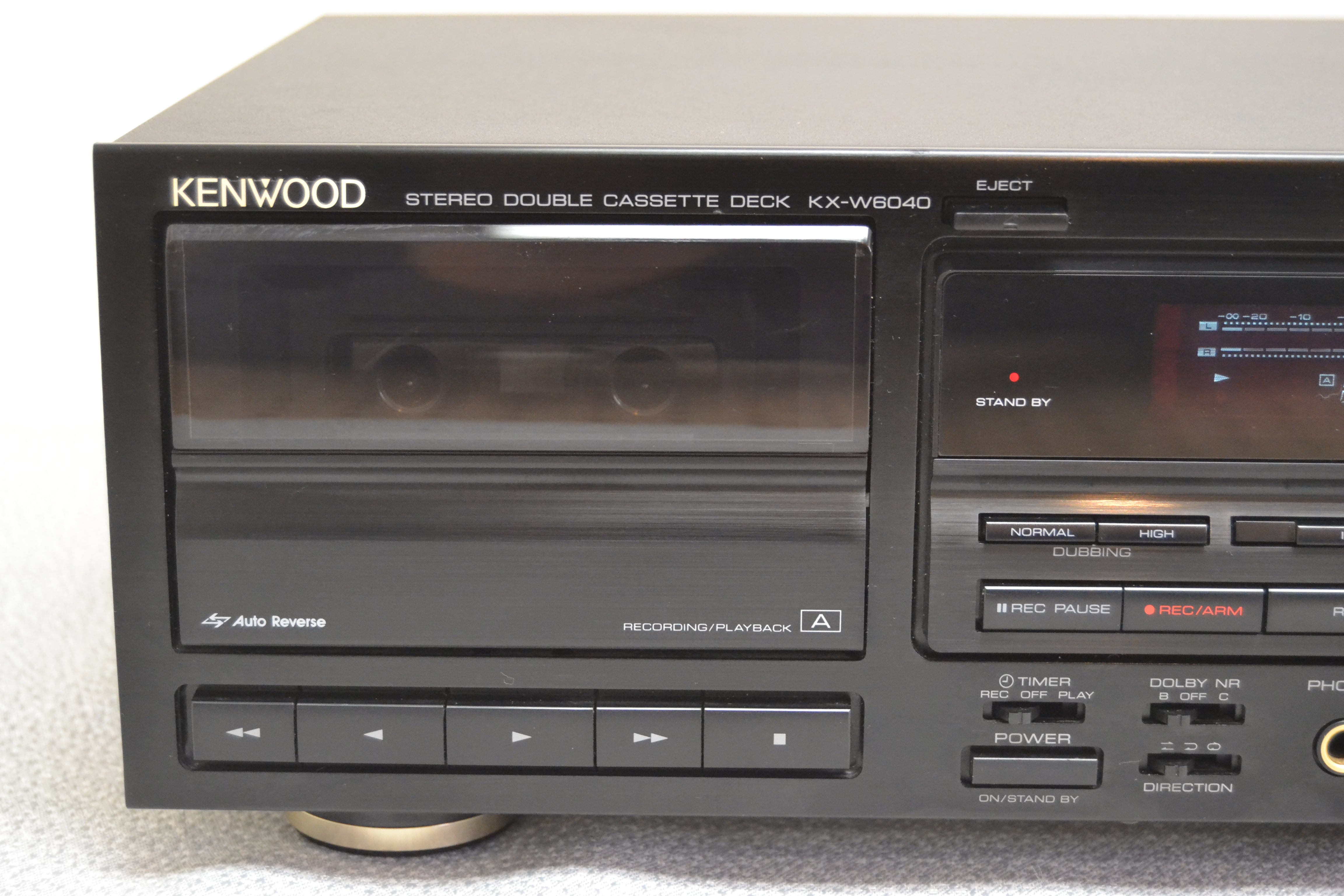 Kenwood KX-W6040 Double Cassette Deck * Fully Serviced * New Belts