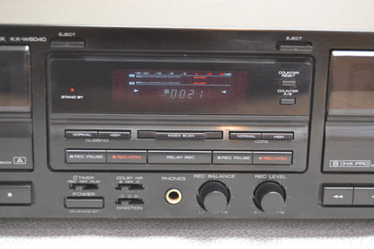 Kenwood KX-W6040 Double Cassette Deck * Fully Serviced * New Belts