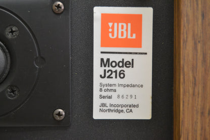 JBL J216 Bookshelf Speakers * Fully Serviced