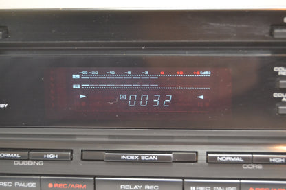 Kenwood KX-W6040 Double Cassette Deck * Fully Serviced * New Belts