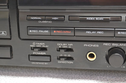 Kenwood KX-W6040 Double Cassette Deck * Fully Serviced * New Belts