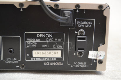 Denon DMD-M10E Small Form Minidisc Recorder * Fully Serviced * 100V