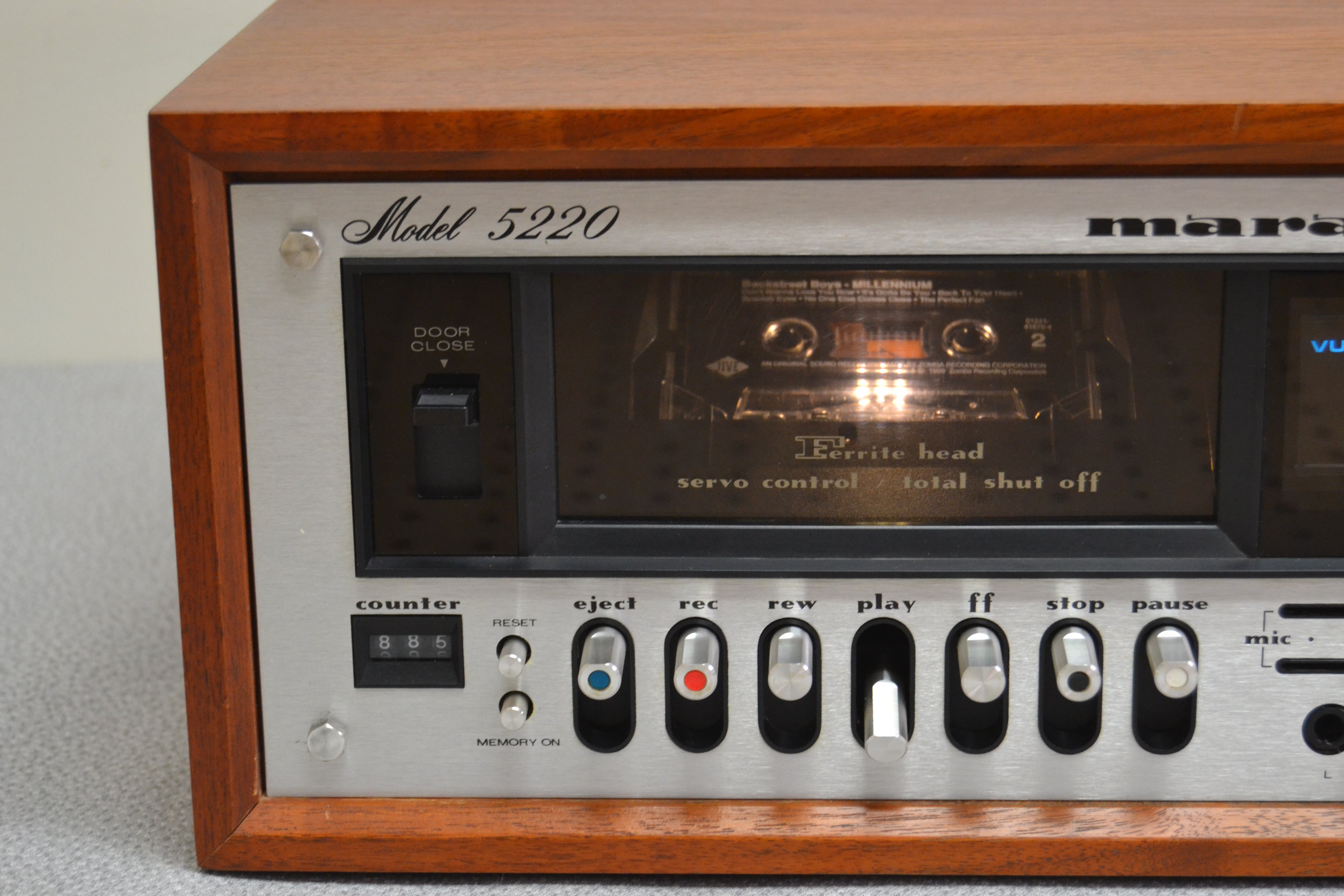 Marantz Model 5220 Single Cassette Deck * Original Wood Case