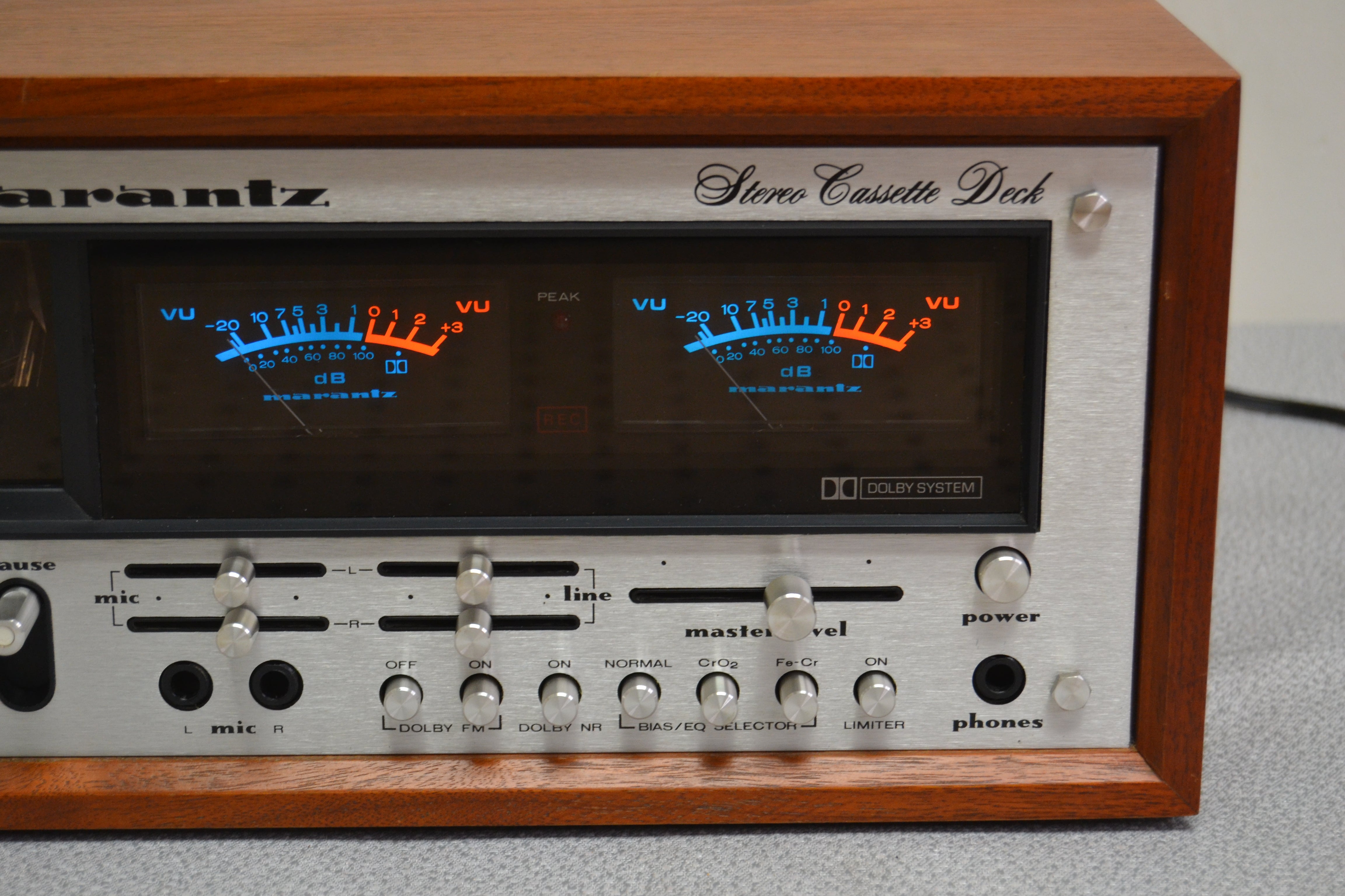 Marantz Model 5220 Single Cassette Deck * Original Wood Case