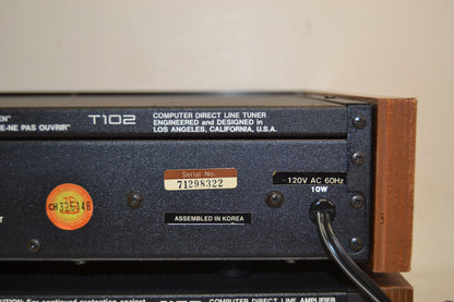 SAE Combo : I102 Integrated Amplifier * T102 Stereo Tuner * Fully Serviced