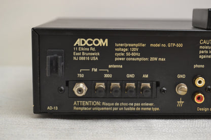 Adcom GTP-500 Stereo Preamplifier/Tuner * Remote * Fully Serviced