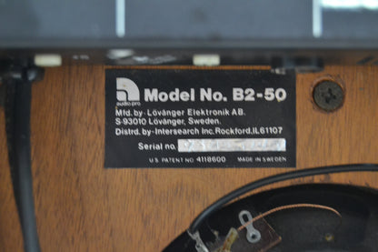 Audio PRO B2-50 Powered Subwoofer * Made in Sweden * Fully Serviced