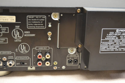 Pioneer CLD-D504 LaserDisc Player * A/B Side * Remote Control * Manual