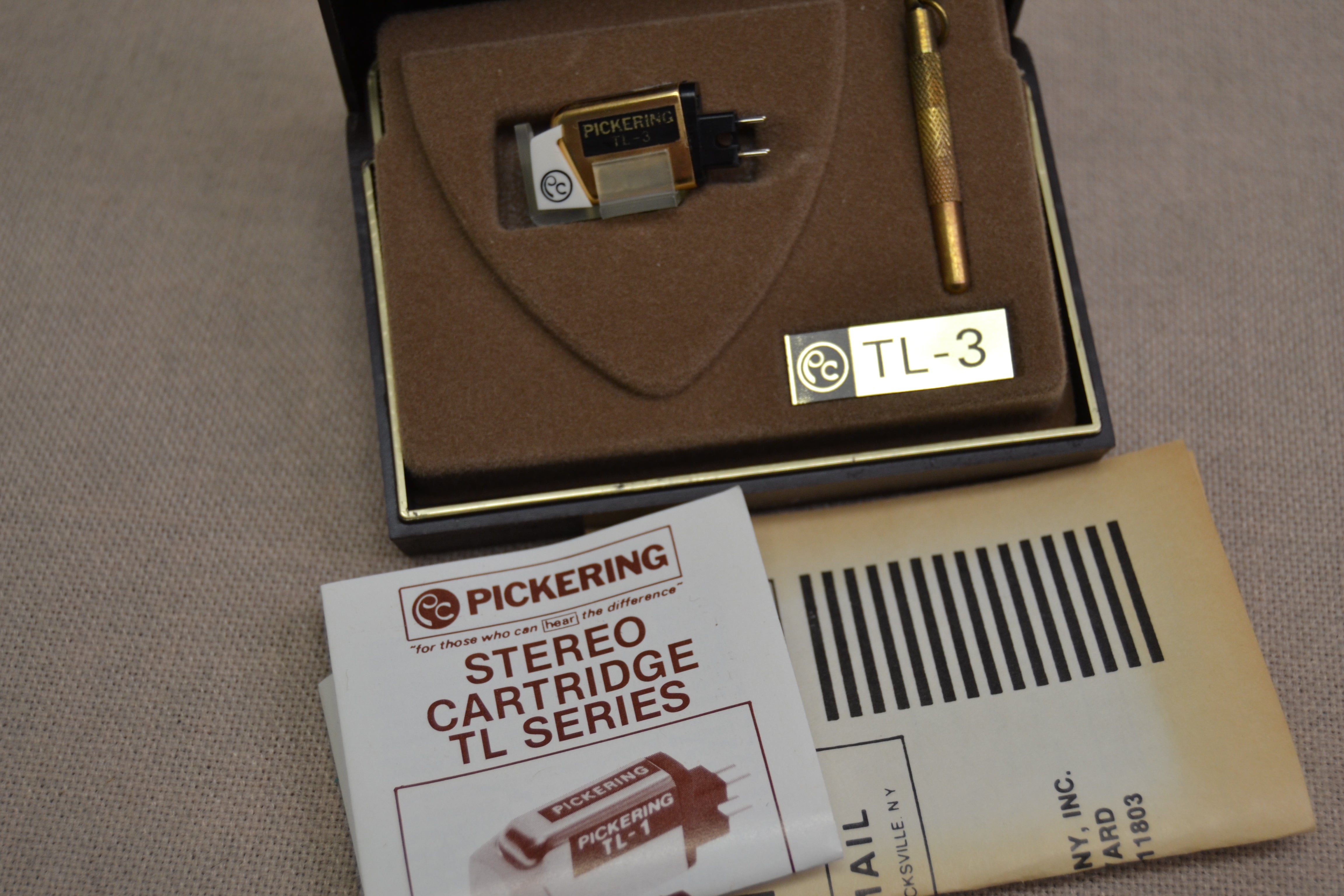 Pickering TL-3 Phono Cartridge and Stylus * Box * Very Low Hours, possibly NOS * See PICS!