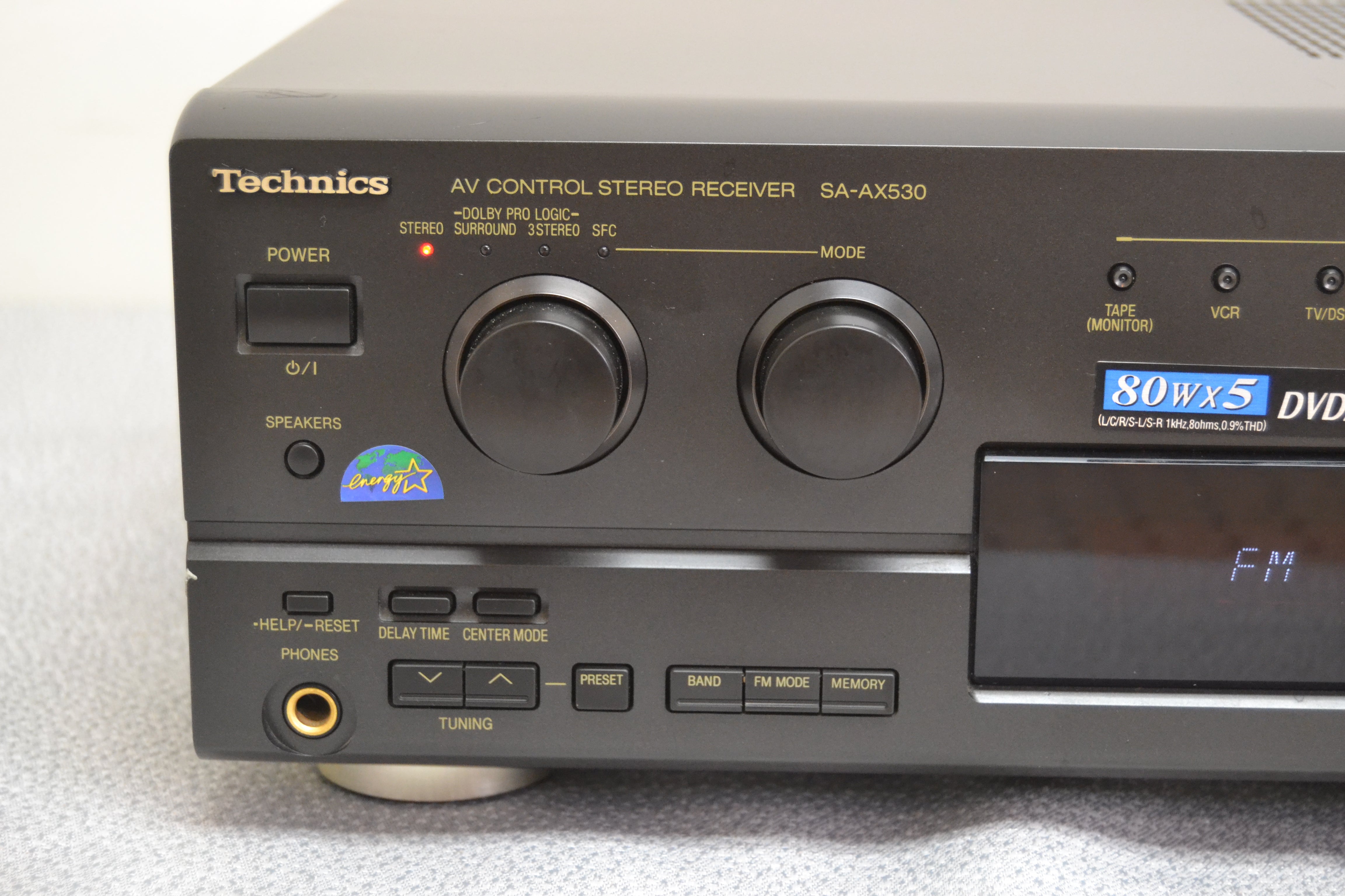 Technics SA-AX530 Stereo receiver * 80W RMS * 1999