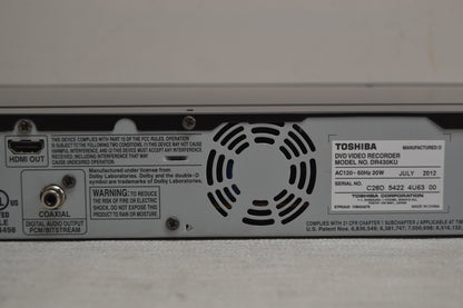 Toshiba DR-430KU Single Disc DVD Recorder * Fully Serviced *