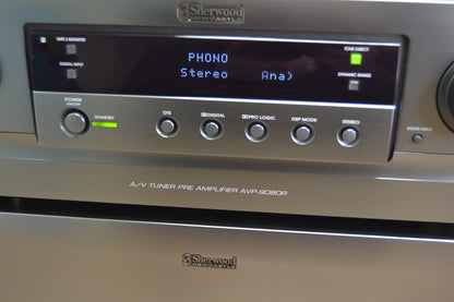 Sherwood Newcastle Set * AM-9080n 5 Channel Amp * AVP-9080R Pre-Tuner * 120x5 RMS*