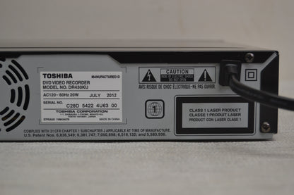 Toshiba DR-430KU Single Disc DVD Recorder * Fully Serviced *