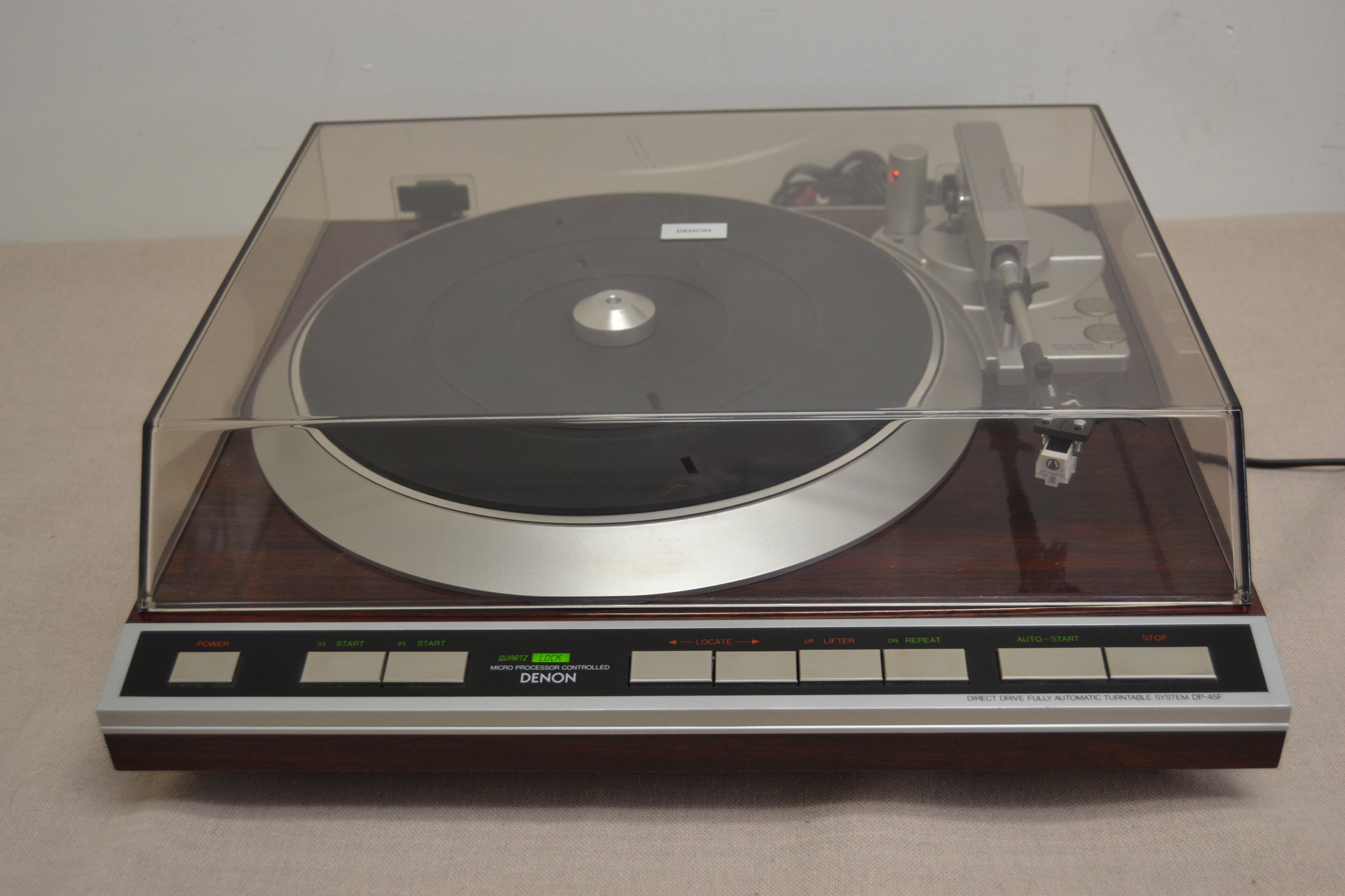 Denon DP45F Direct Drive Turntable * Box * NEW Audio Technica Cartridge