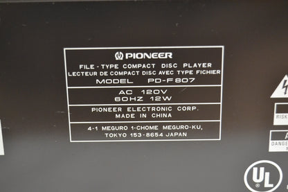 Pioneer PD-F807 CD Changer * 100 +1 Discs * Fully Serviced