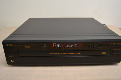 Denon DCM-370 CD Carousel 5 Discs * Box * Remote (not working )