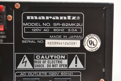 Marantz SR-82 MKII Stereo Receiver  * Remote * Fully Serviced