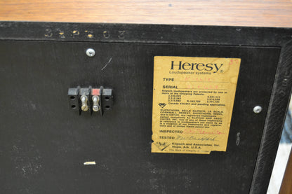 Klipsch Heresy 1976 HWO Walnut * Fully Serviced *