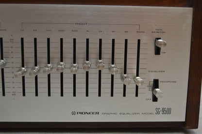 Pioneer SG-9500 Graphic Equalizer * Fully Serviced * Original Wood Case *