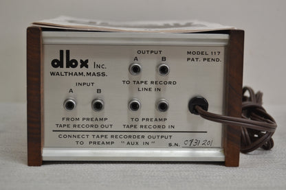 DBX 117 Decilinear * Dynamic Range Enhancer * Fully Serviced