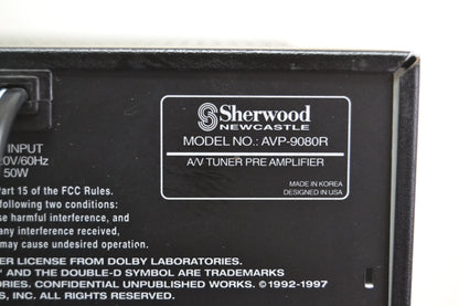 Sherwood Newcastle Set * AM-9080n 5 Channel Amp * AVP-9080R Pre-Tuner * 120x5 RMS*