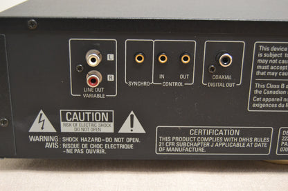 Denon DCM-370 CD Carousel 5 Discs * Box * Remote (not working )