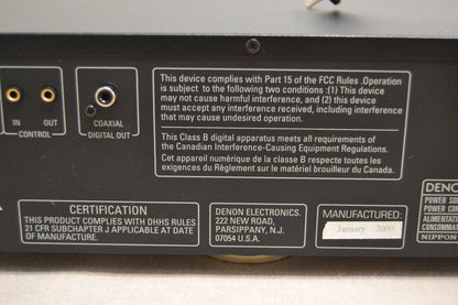 Denon DCM-370 CD Carousel 5 Discs * Box * Remote (not working )