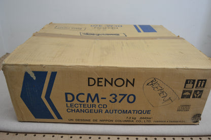 Denon DCM-370 CD Carousel 5 Discs * Box * Remote (not working )