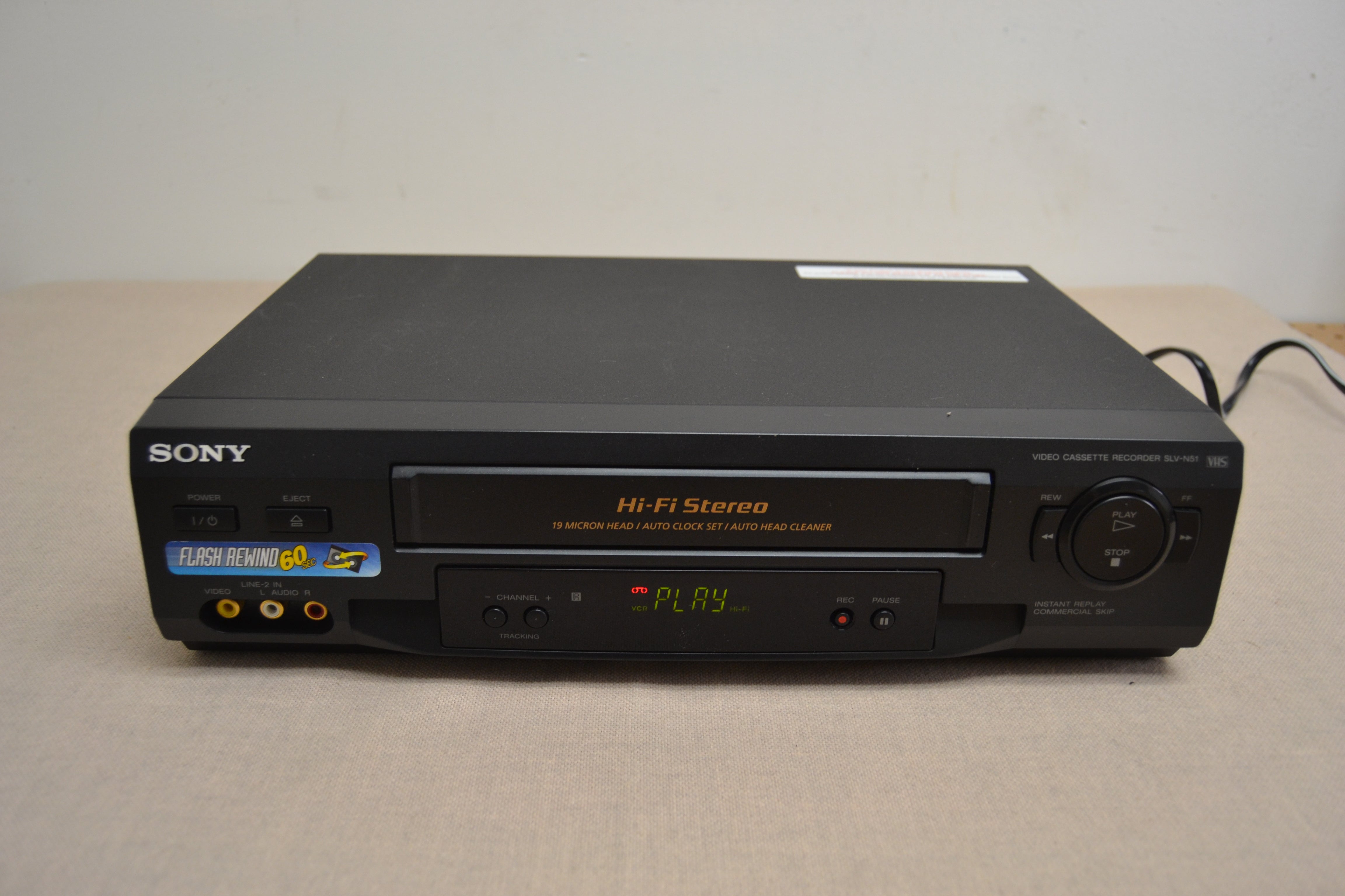Sony SLV-N51 Video Cassette Recorder * Fully Serviced * New Belts