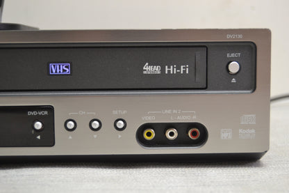 GoVideo DV2130 DVD/VHS Combo Player * 4 Heads HiFi * Remote * Fully Serviced