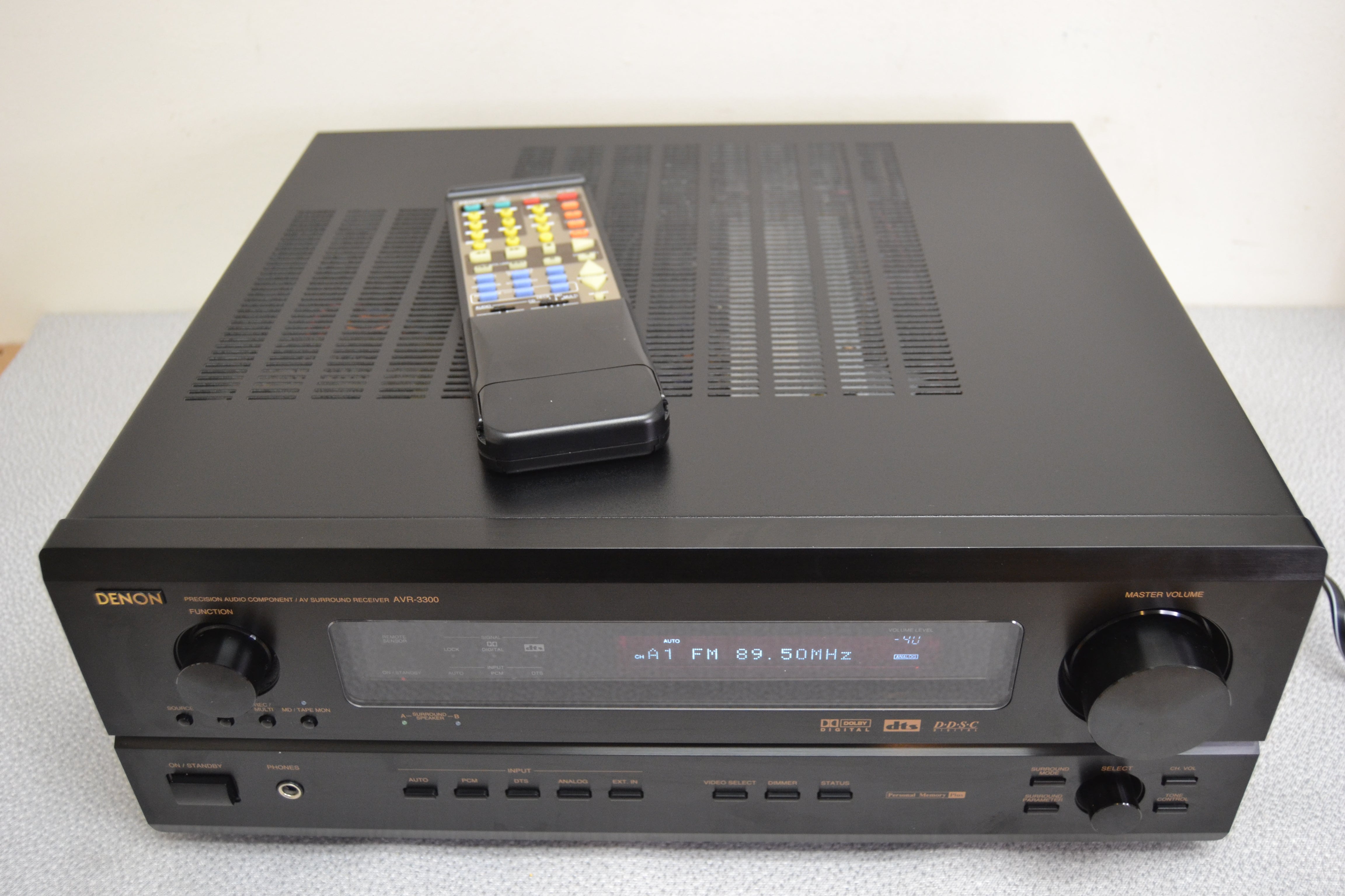 Denon AVR-3300 Stereo Receiver * 105W RMS * 2000 * Remote – The