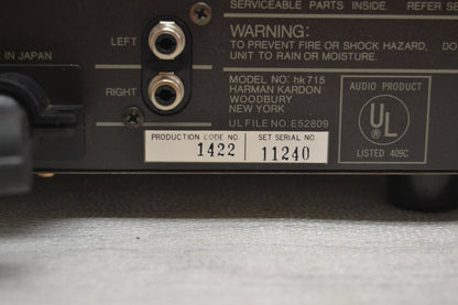 Harman Kardon HK-715 Stereo Tuner * Fully Serviced to Factory Specs