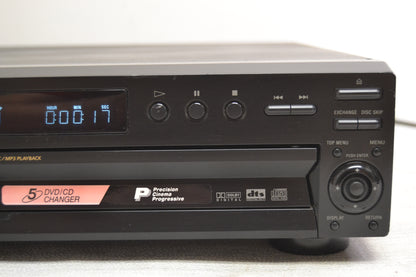 Sony DVP-NC655P 5-disc carousel DVD/CD changer with progressive scan * Fully Serviced * New Belts