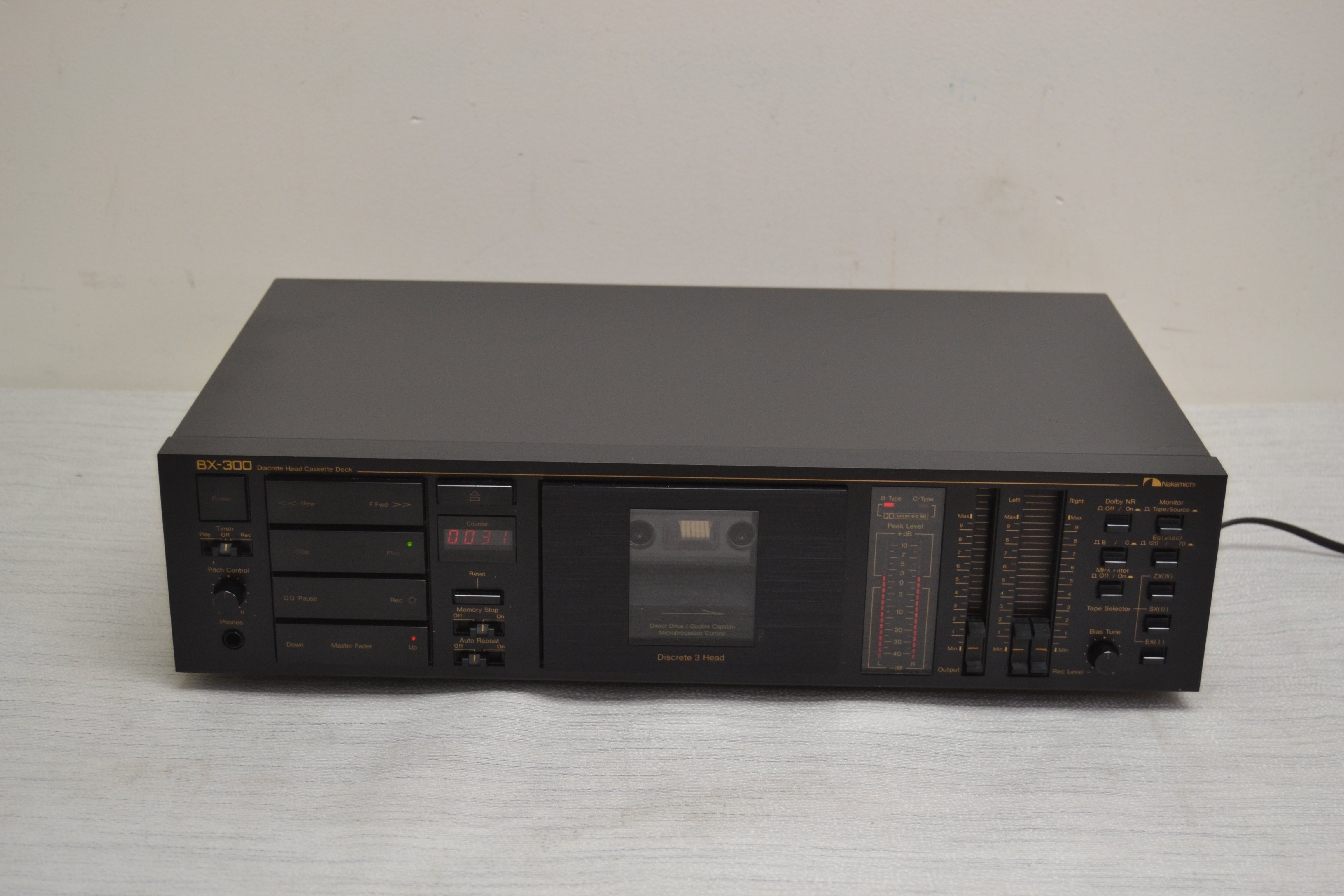 Nakamichi BX-300 Stereo Cassette Deck * 3 Heads * Fully Serviced * New Belts
