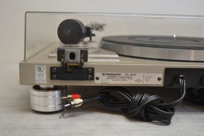 Pioneer PL-512 Belt Drive Turntable * Fully Serviced * NEW AT3600 Cartridge