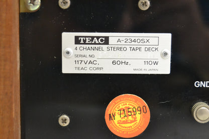 Teac A2340SX Reel to Reel * 7 in * Fully Serviced
