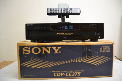 Sony CDP-CE375 CD Carousel 5 Discs * Box * Remote * Fully Serviced