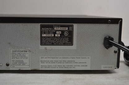 Sony DVP-NC655P 5-disc carousel DVD/CD changer with progressive scan * Fully Serviced * New Belts
