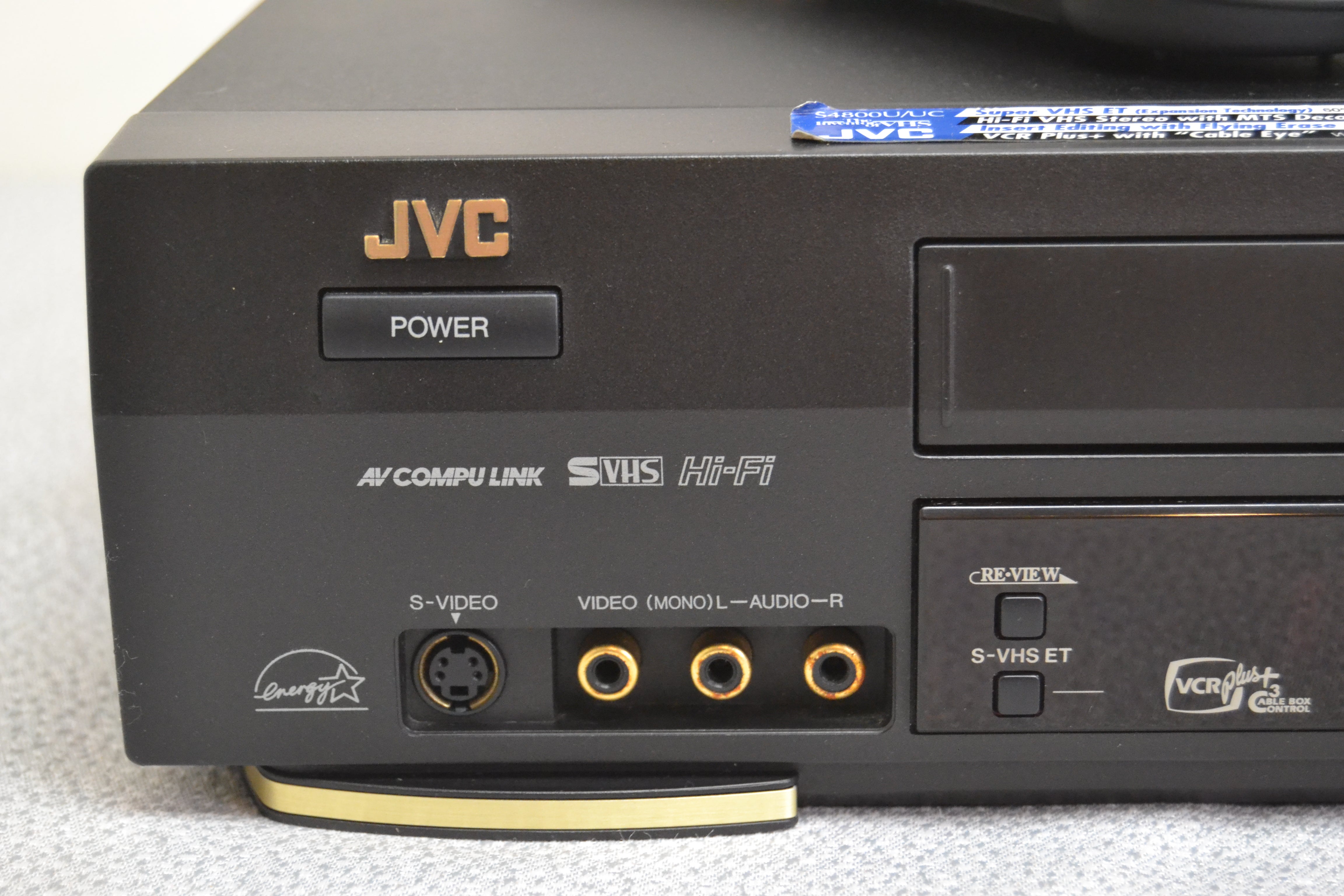 JVC HR-S4800U Super VHS Video Cassette Recorder * Remote * Fully Serviced * New Belts