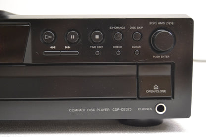 Sony CDP-CE375 CD Carousel 5 Discs * Box * Remote * Fully Serviced