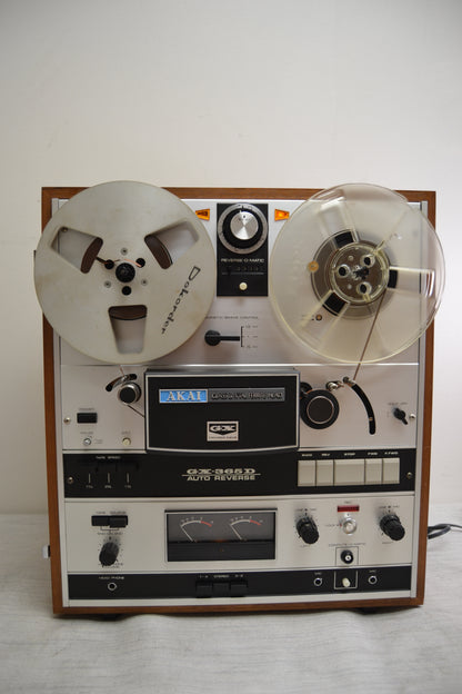 Akai GX-365D Reel to Reel Deck * Wood Box with Cover * Fully Serviced