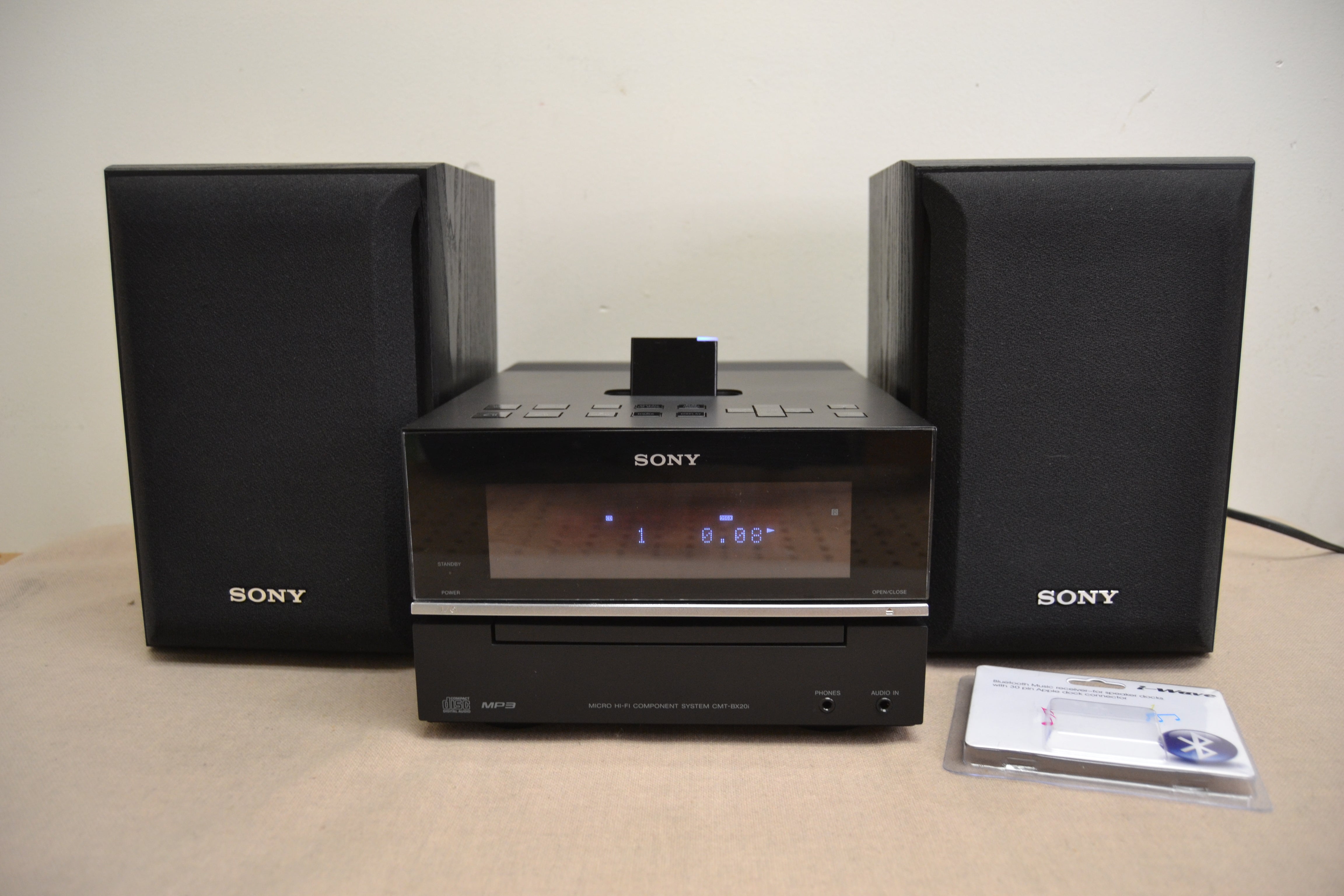 Sony CMT-BX20i Micro Hi-Fi System CD Player AM/FM iPod Dock * BLUETOOTH Receiver *
