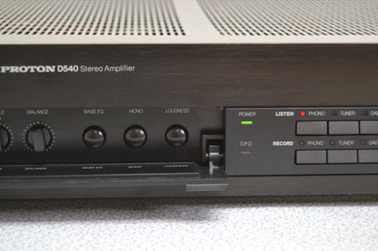 Proton D540 Stereo Integrated Amplifier * 40W RMS * 1980