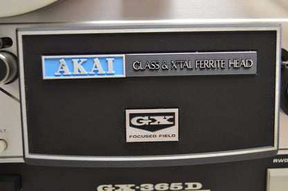 Akai GX-365D Reel to Reel Deck * Wood Box with Cover * Fully Serviced