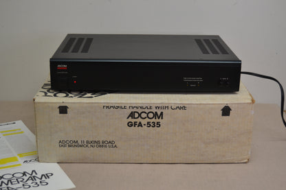 Adcom GFA-535  Stereo Power Amplifier * 60W RMS * Box * Manual