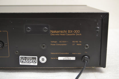 Nakamichi BX-300 Stereo Cassette Deck * 3 Heads * Fully Serviced * New Belts