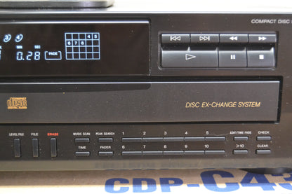 Sony CDP-C435 CD Carousel * 5 Discs * Remote * Box