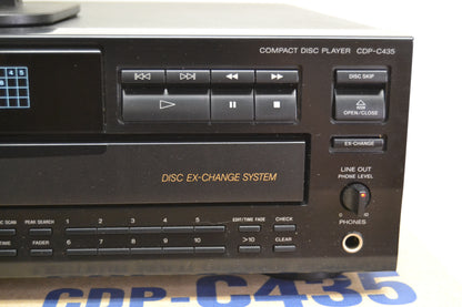 Sony CDP-C435 CD Carousel * 5 Discs * Remote * Box
