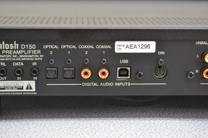 McIntosh D150 Stereo digital preamplifier * Remote * Original Box