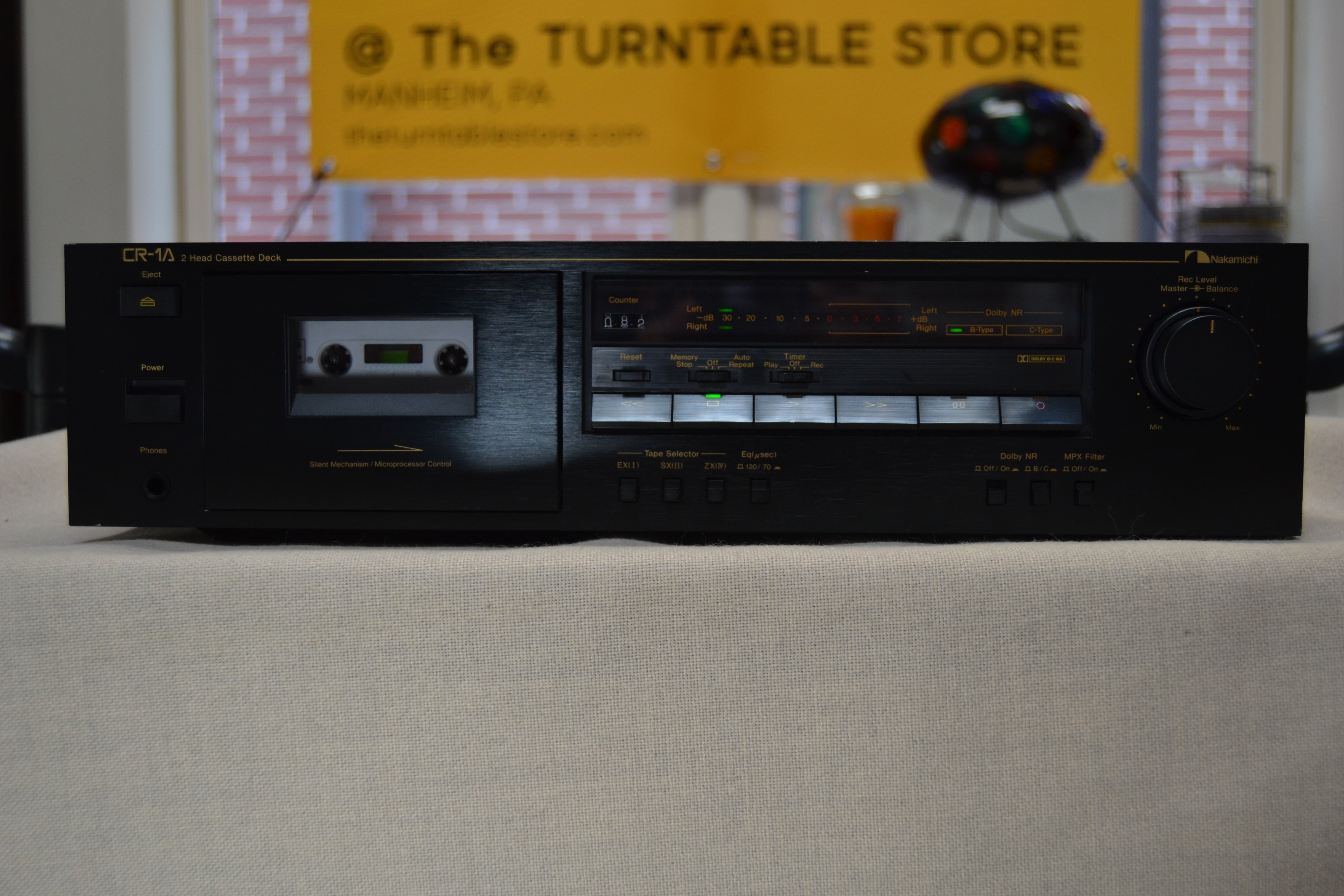 ナカミチ　CR-1A Nakamichi CR-1A Single Cassette Deck * Fully Serviced * New Belts